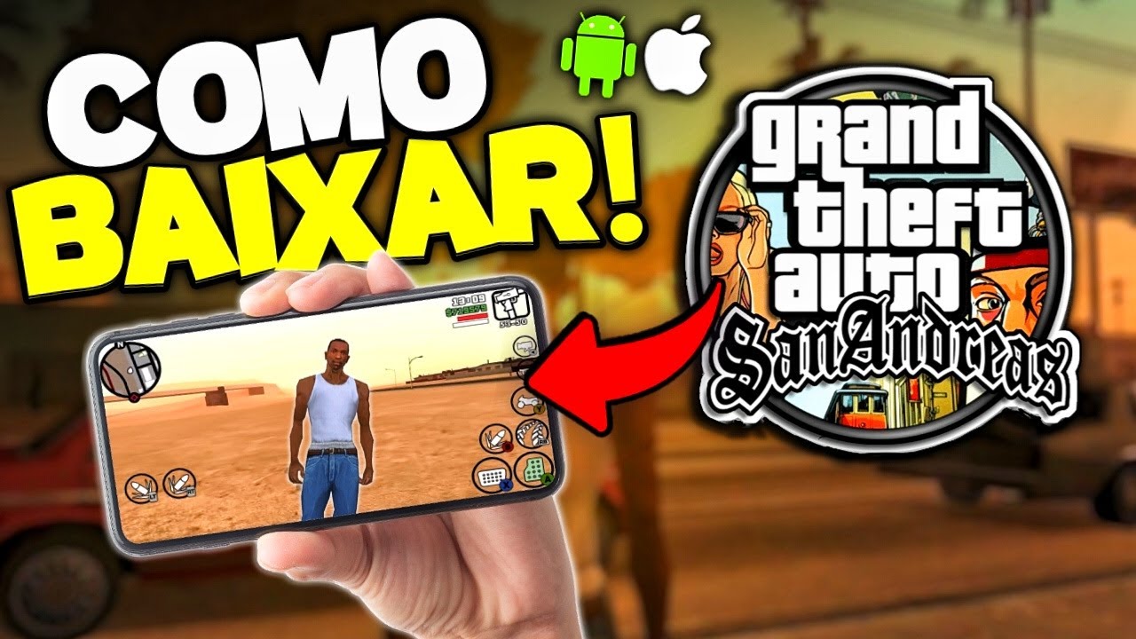 Como BAIXAR o GTA SAN ANDREAS no CELULAR em 2024!