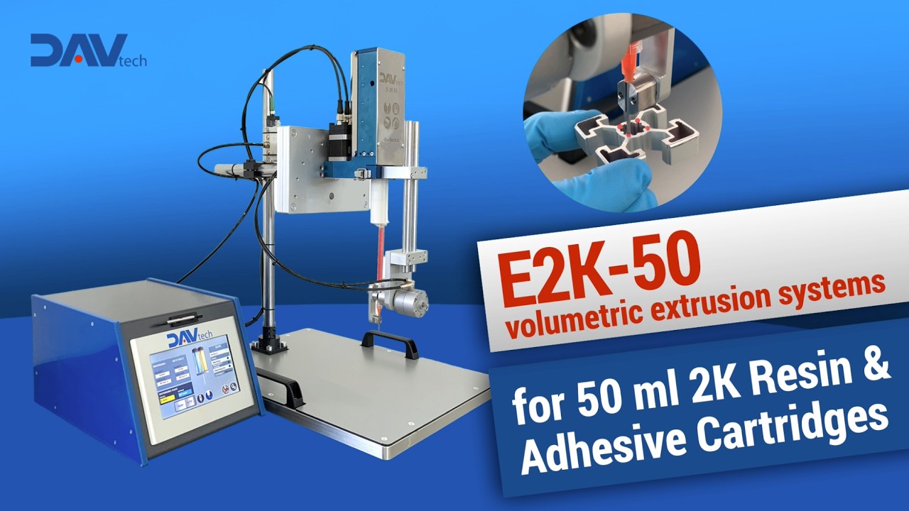 E2K volumetric extrusion systems for 50 ml 2K Resin & Adhesive Cartridges