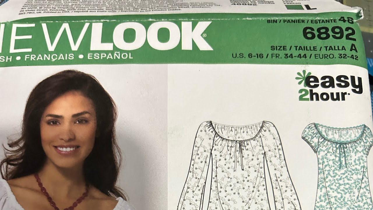New Look 6892 with a band sleeve tutorial, sew along