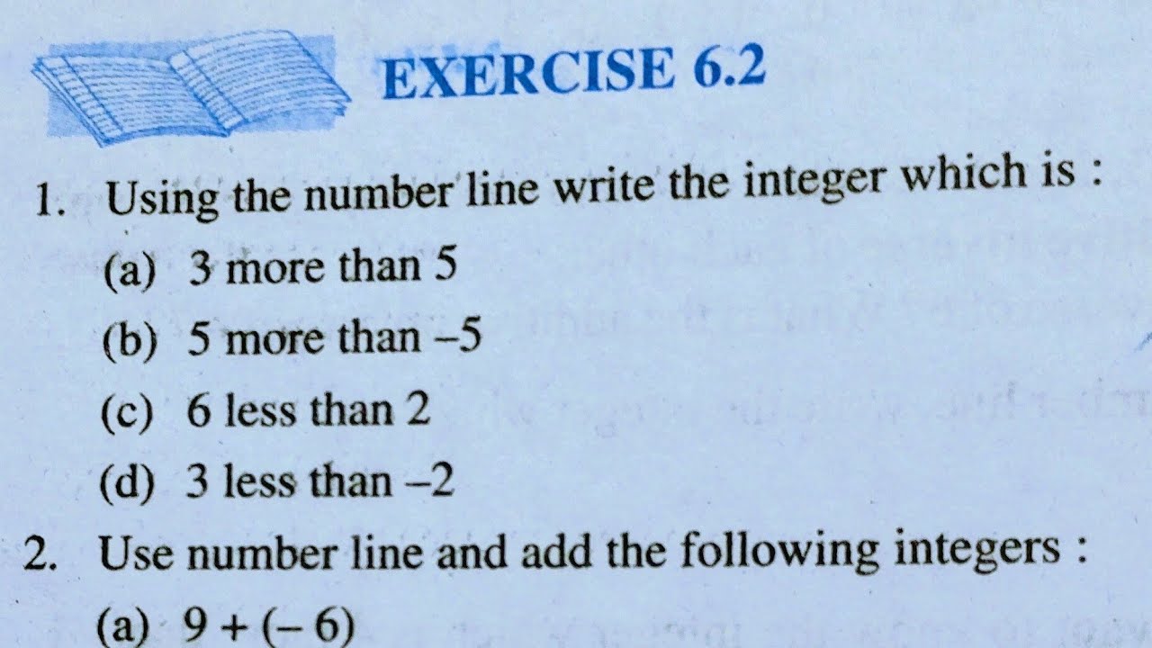 Class 6th maths l Exercise 6.2 l Chapter 6 l integers l NCERT l Solution l cbse board l Carb Academy