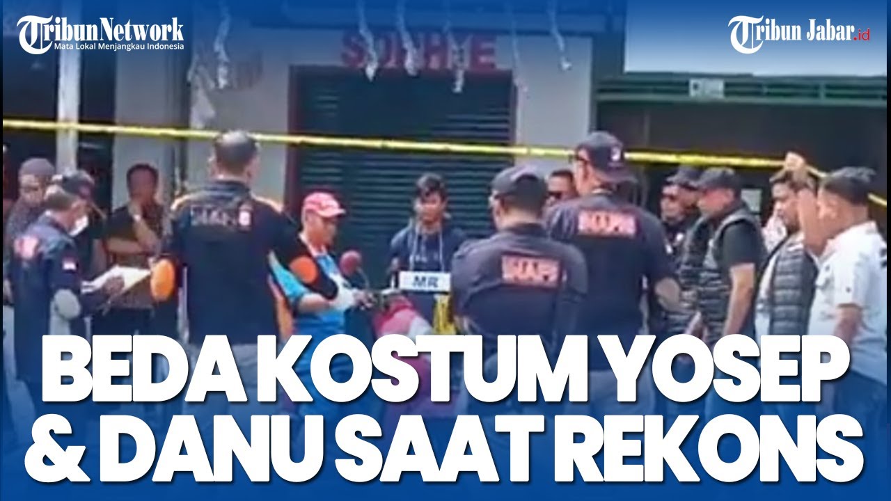 KOK BEDA! Yosep Pake Baju Tahanan Danu Pake Baju Casual Tampak Keren saat Rekonstruksi Kasus Subang
