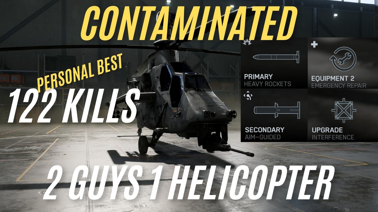 122 Kills Helicopter Duo Contaminated BF6 Conquest