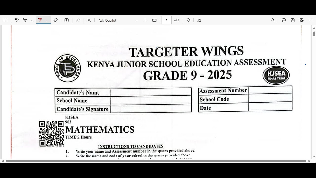 TARGETER WINGS KJSEA FINAL TRIAL PREDICTION, 2025.