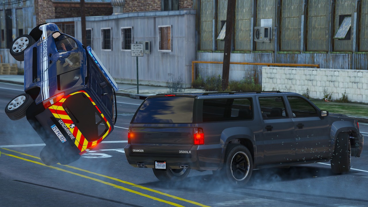UNE PATROUILLE DE GENDARMERIE CRÉE UN GROS ACCIDENT - Gendarmerie | GTA 5 LSPDFR