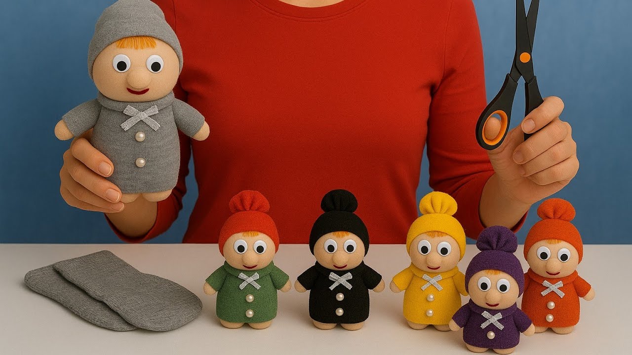 Don&rsquo;t Throw Away Old Socks | Turn Them into Cute Plush Dolls! 🧦✨ 