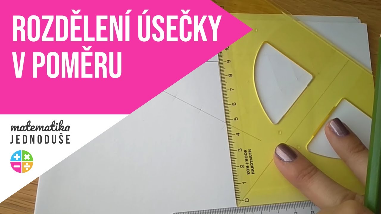 Rozdělení úsečky v poměru