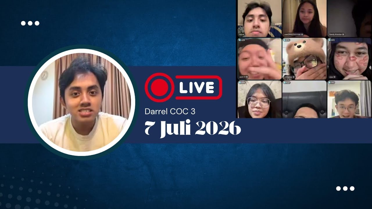 Live Darrel COC season 3 | Live With Sandy dan Cast COC season 3 | 7 Juli 2026 #liveCastCOCSeason3