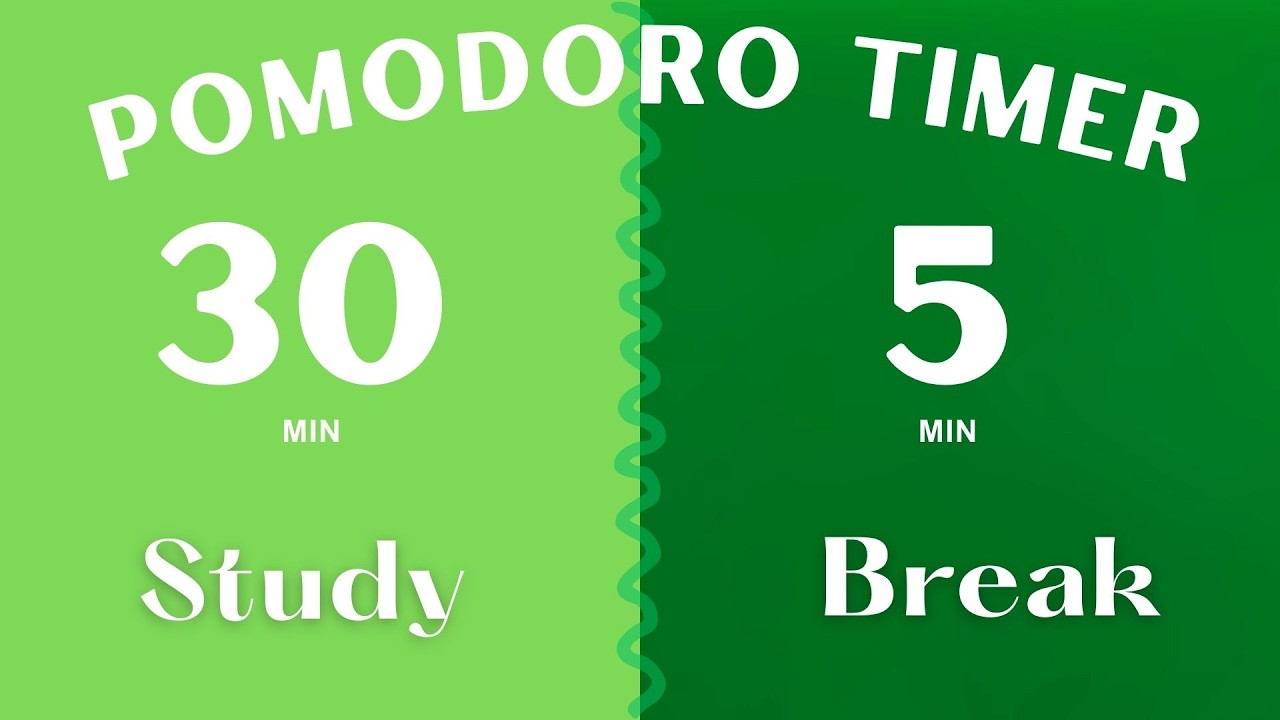 30 / 05 Pomodoro Timer || Study 3 hours - No Music - Study for Dreams - Deep Focus - Study Timer