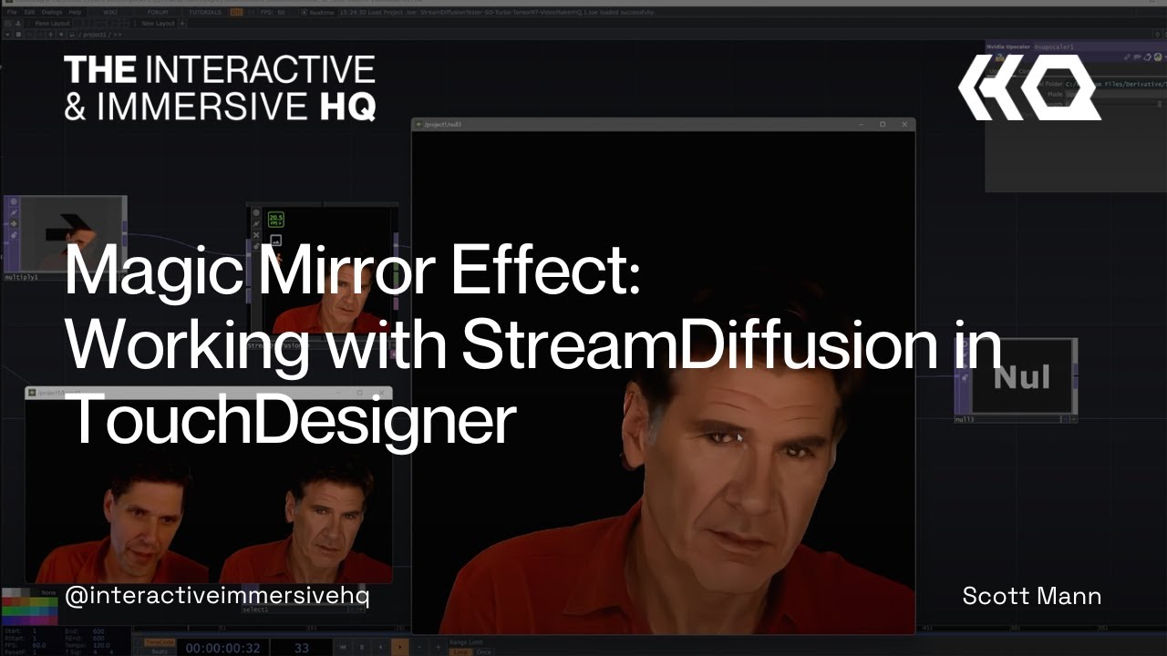 Magic Mirror Effect: Working with StreamDiffusion in TouchDesigner - TouchDesigner Tutorial 187