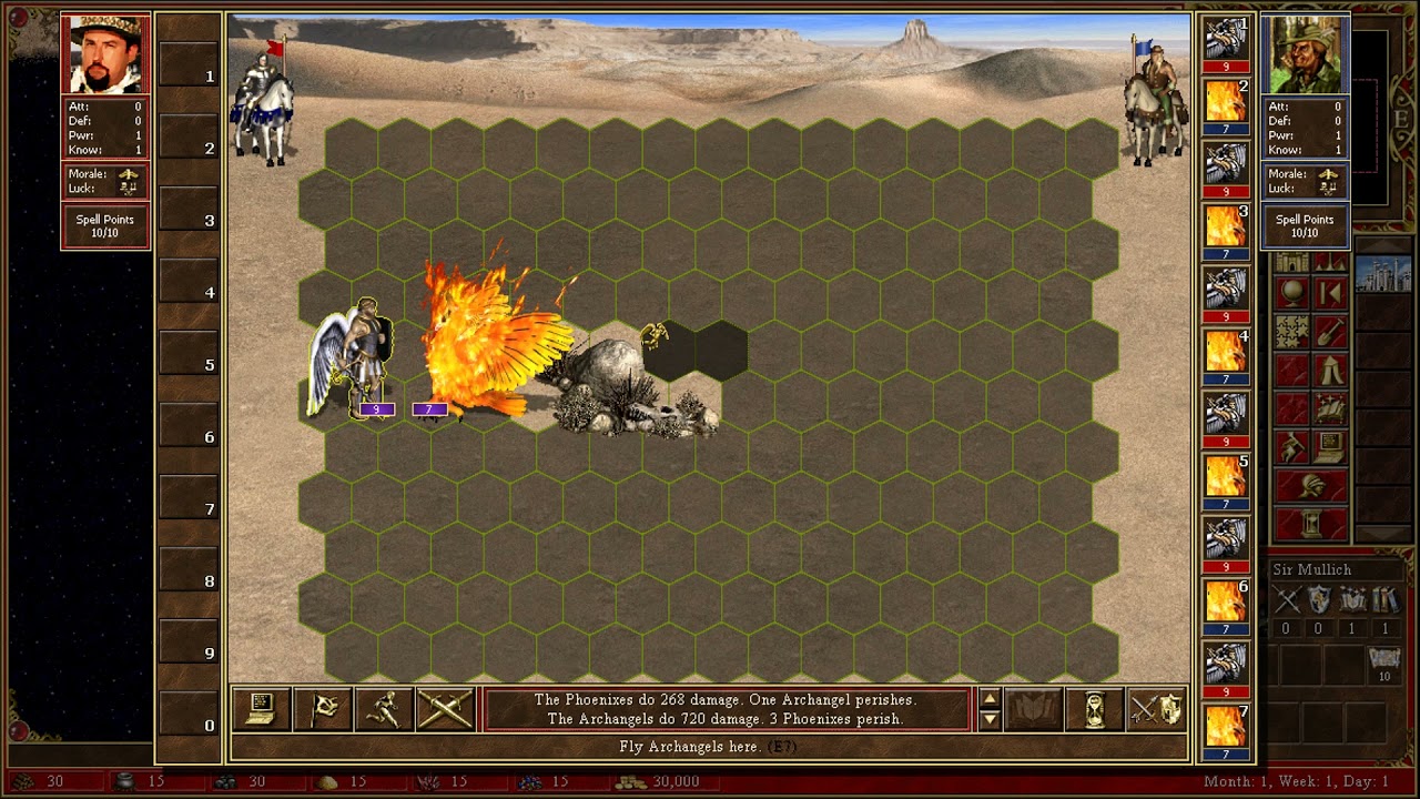 HEROES 3 | So sánh sức mạnh cơ bản giữa các quân level 7 của các thành.