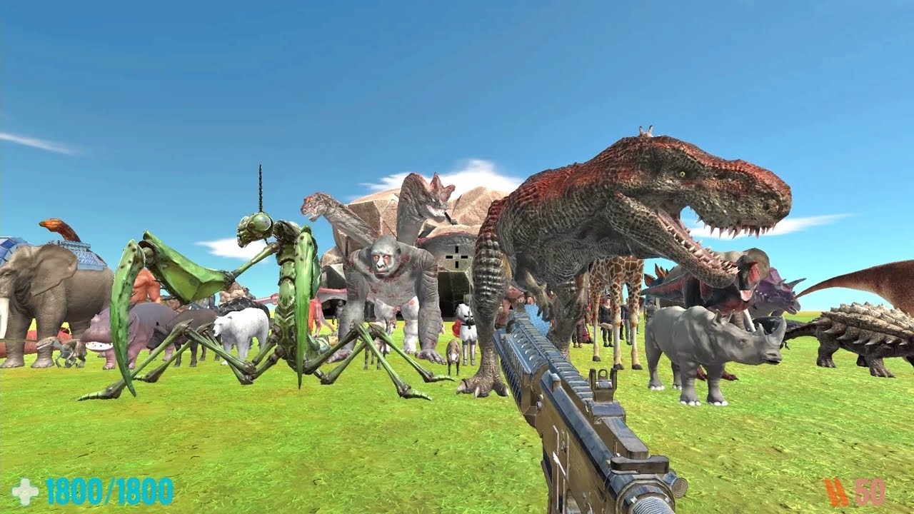All Units versus Me. FPS Perspective! Animal Revolt Battle Simulator