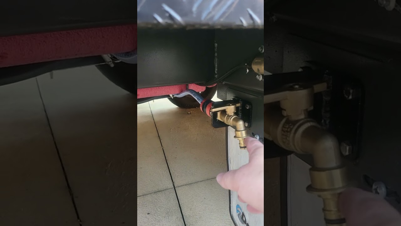 new way of filling your water tanks on your caravan