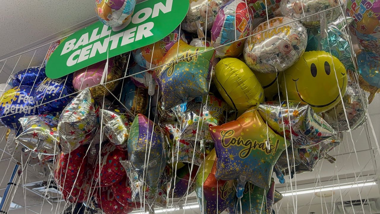 Shop with me Helium Balloons in Dollar tree #dollartree #balloons #heliumballoons