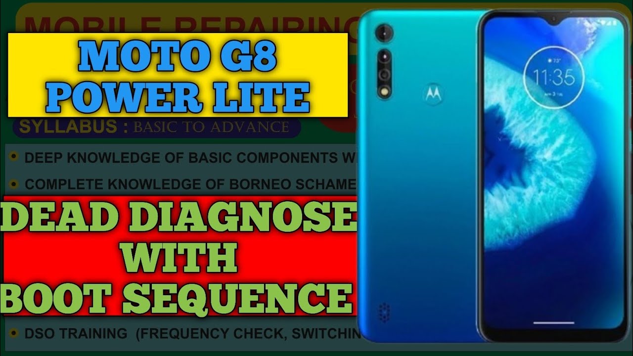 आपका मोाइल आन नही हो रहा आओ जाने मोबाइल कैसे चेक करते है MOTO G8 LITE LITE repair wth boot sequence