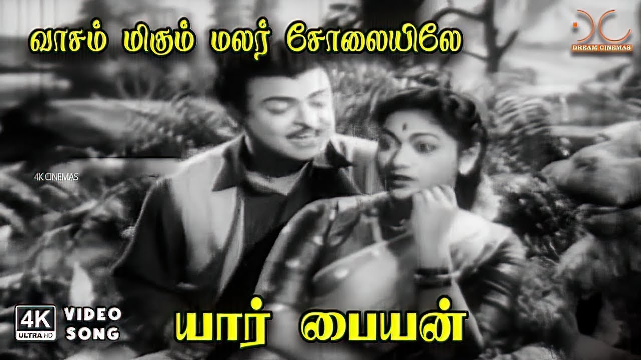 Vaasamigum Malar Cholaiyile - Yaar Paiyyan | AM Rajah, Jikki | A Maruthakasi | 4K Video Song #song