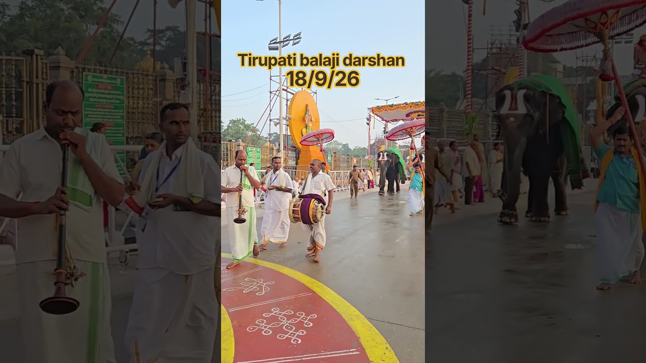 Morning view in Tirumala Tirupati Balaji Darshan