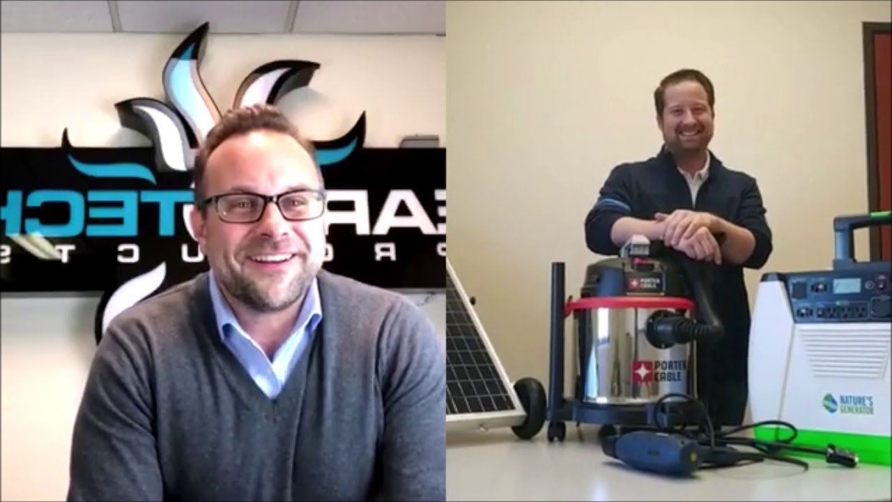 Live Demonstration of the Natures Generator Portable Solar Generator Review - EarthtechProducts.com