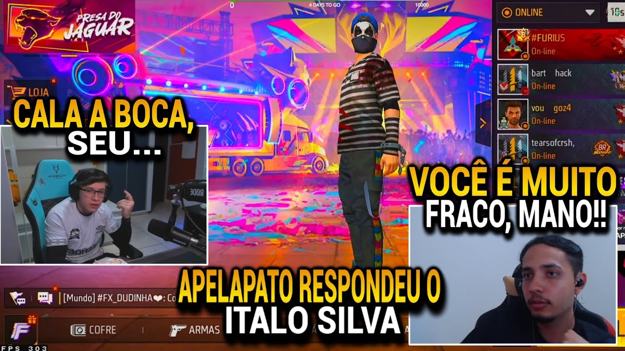 APELAPATO RESPONDEU AS FARPAS DO ITALO SILVA, O DONO DA GUILDA TOP 1 DO BRASIL