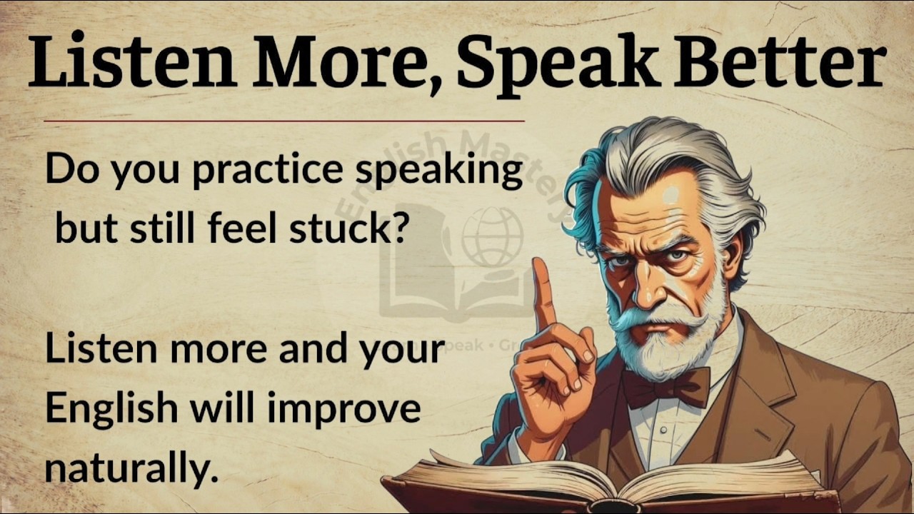 Listen More, Speak Better | The Truth about English Fluency | English Listening Practice