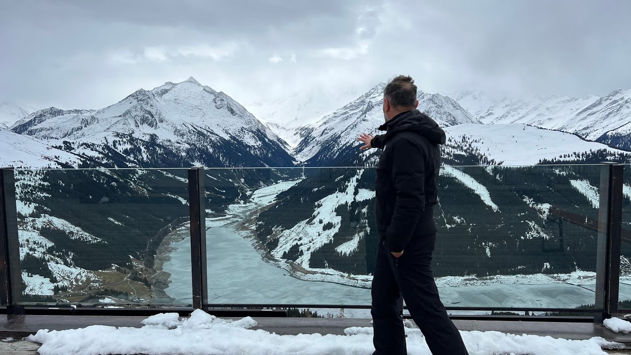 تزلج 🎿 مع بنتي جزء الثاني مع طبيعة ساحرة من جبال الالب 🏔️