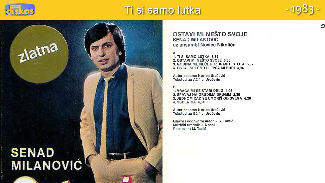 Senad Milanovic - Ti si samo lutka - (Audio 1983)