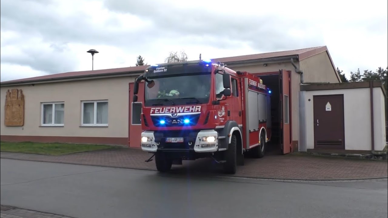 [Sirenenalarmierung + Ankommende FFler] Ungeschnitten -Ausrücken TLF5000 FF Gröbern zum Sturmeinsatz