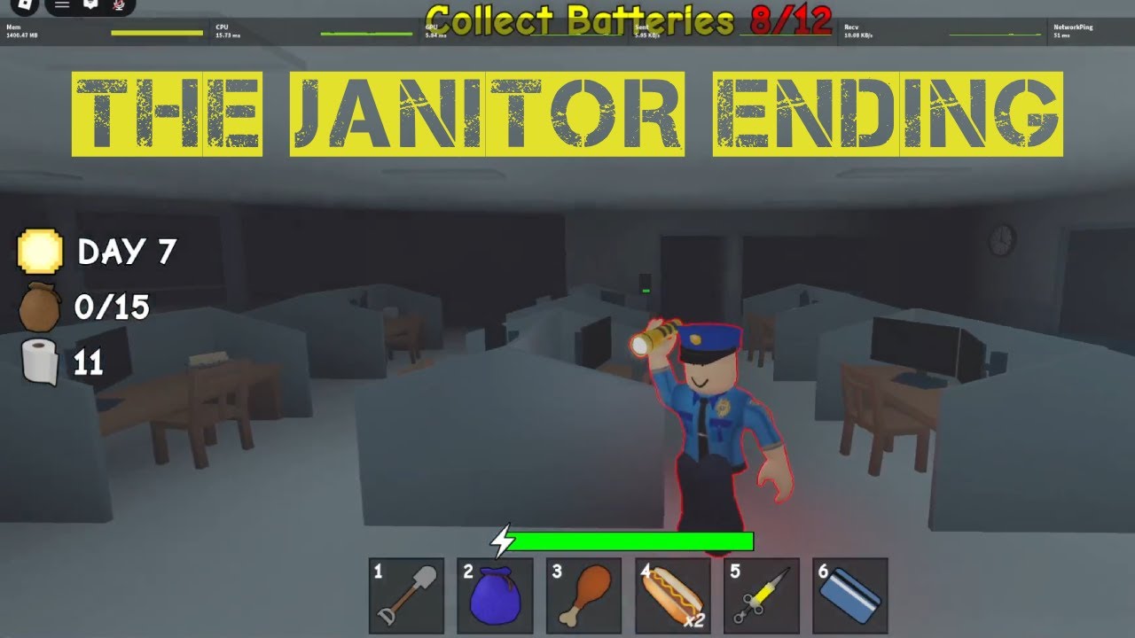 Roblox Gameplay: Dig to Escape | Janitor Ending (Easy Mode)