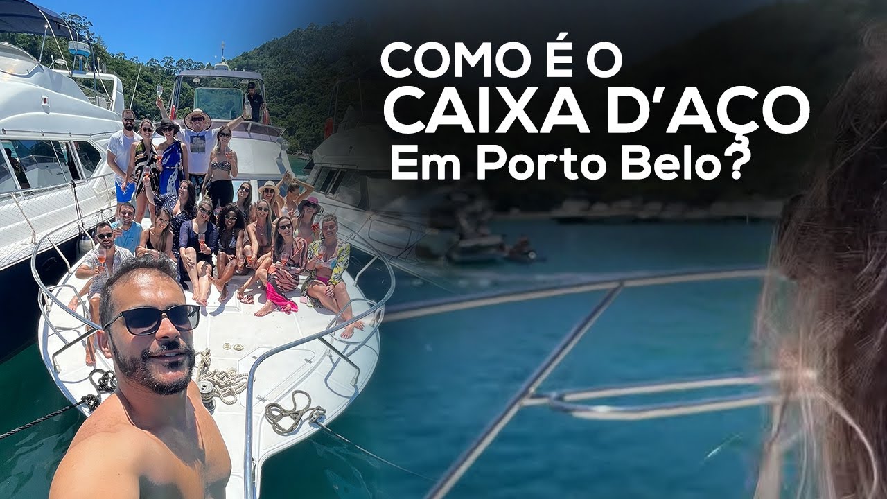 Como é o Caixa D’Aço em Porto Belo com uma confraria na lancha.