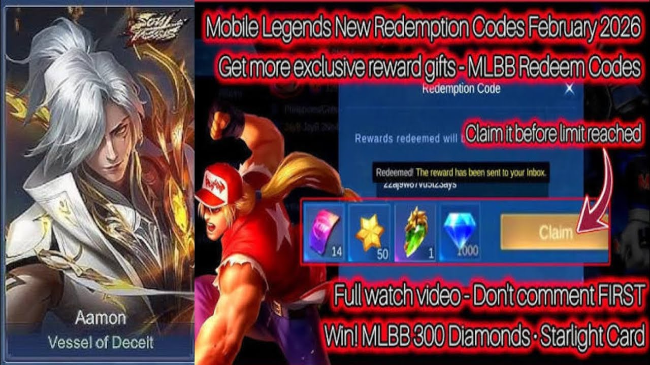​⚡ MLBB New Redeem Codes 2026! Get Free 5000+ Diamonds & Exclusive Skins (100% Working) 💎