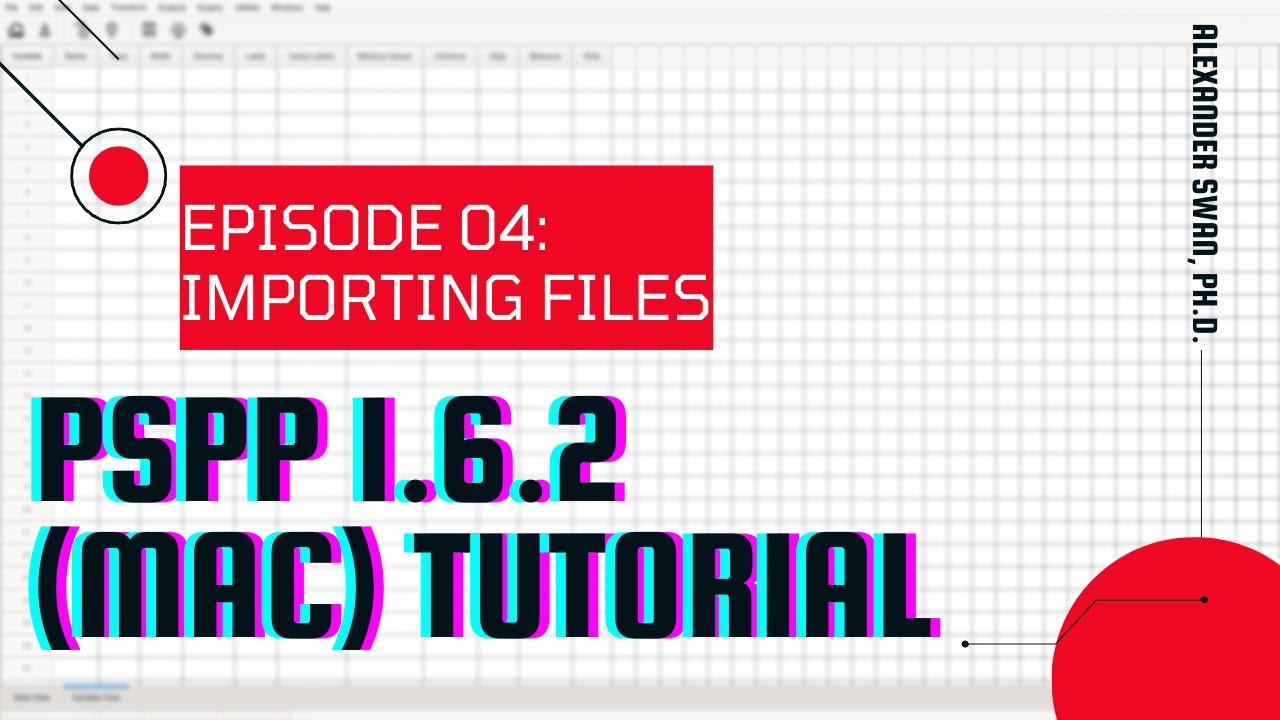 Учебное пособие по PSPP 1.6: ИМПОРТ ФАЙЛОВ ДАННЫХ (CSV) (Эпизод 3)