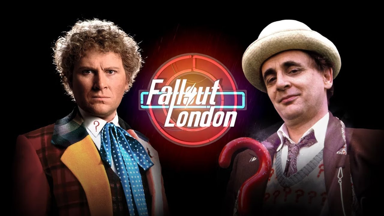 Doctor Who Voice Actors Sylvester McCoy and Colin Baker in Fallout London