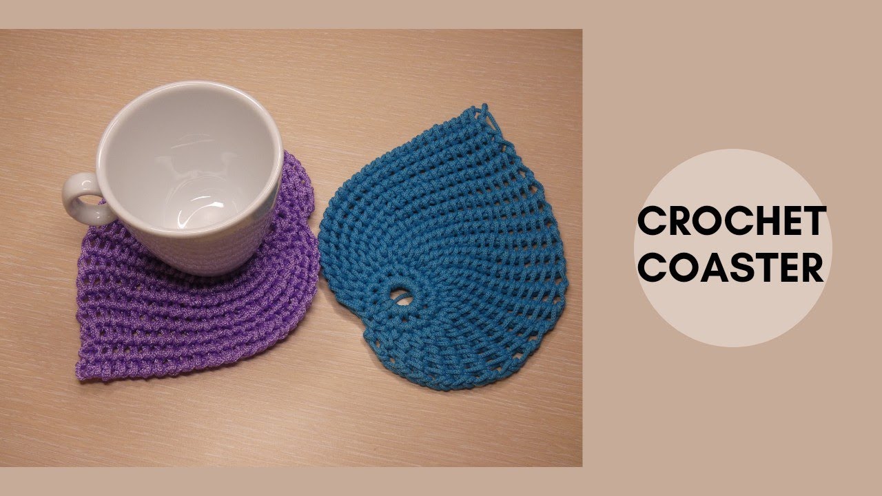 Amazing coaster in shape of leaf crochet/free tutorial