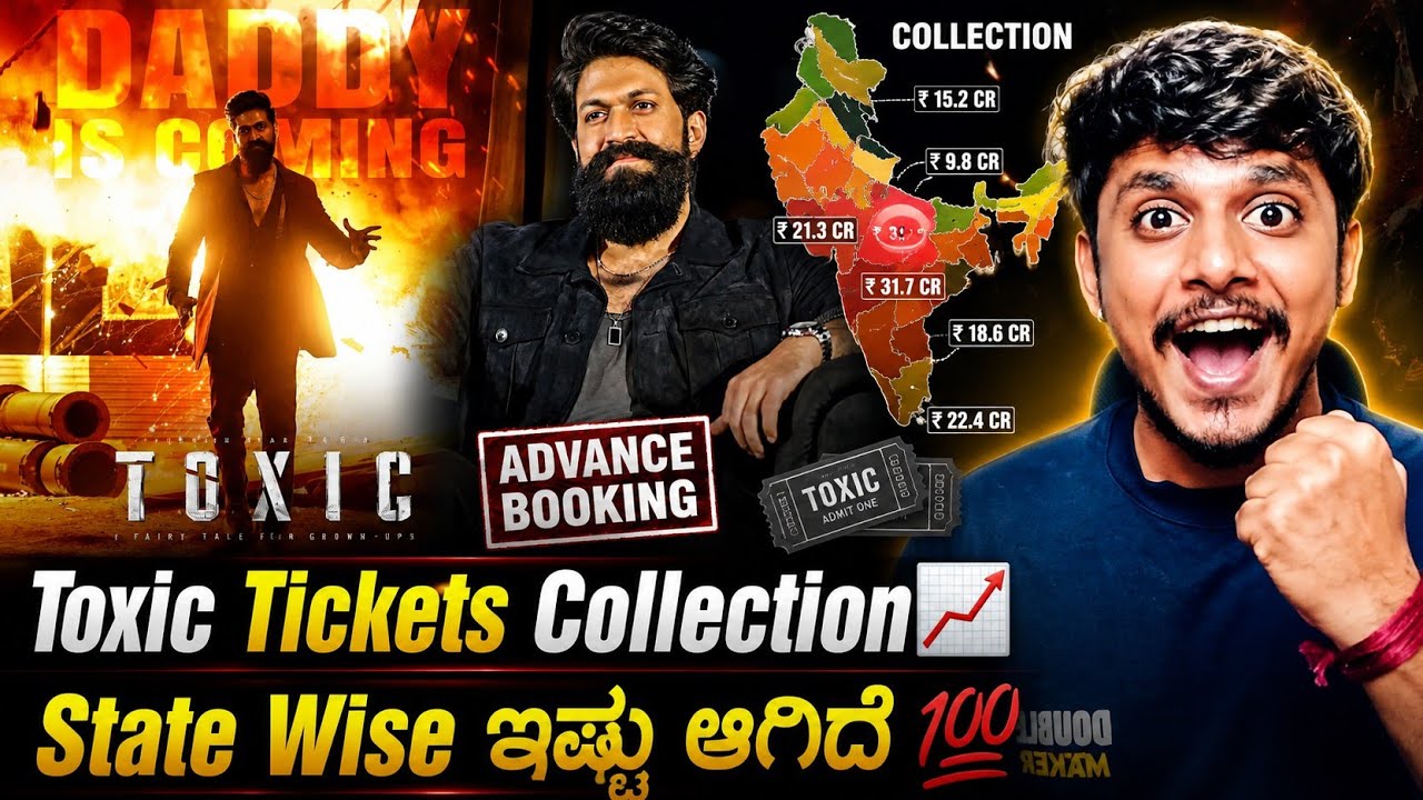 Why Toxic ticket booking is not open in Andhra belt? Kannada|Toxic ticket booking statistics update