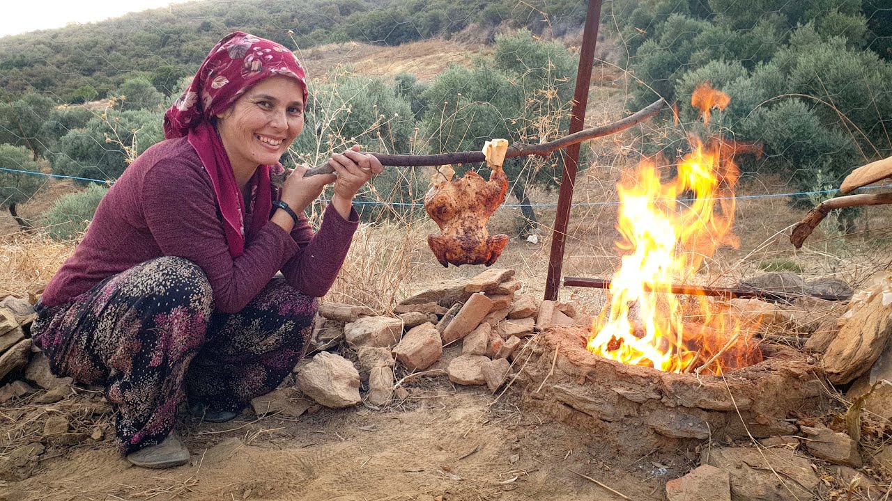 Tandırda Tavuk Etinin Muhteşem Tadı | Doğada Yemek Keyfi | Köy Hayatı Sevenler | Öğlen Yemeği | Vlog