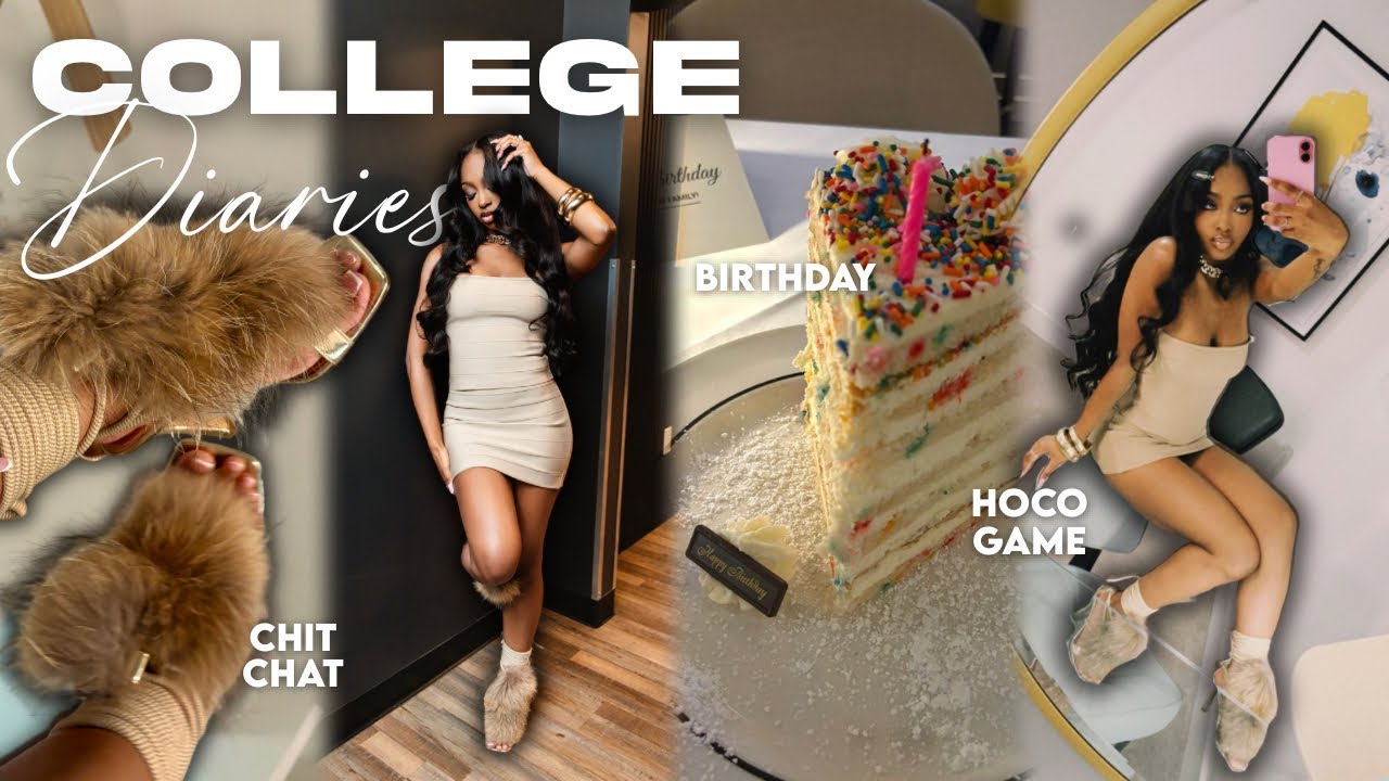 Дневники колледжа 06❀⋆.ೃ࿔*|ДЕНЬ РОЖДЕНИЯ+ НЕДЕЛЯ HOCO|волосы,дни в моей жизни, день рождения соло...