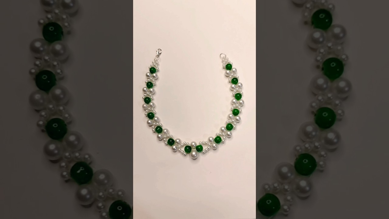 Diy Pearl Necklace Making At Home 🥰 #shorts #ytshorts #diy #beautiful