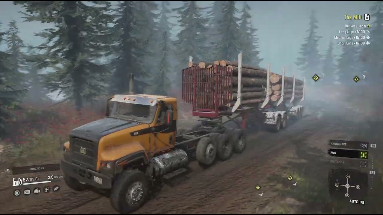 SnowRunner Canada logging