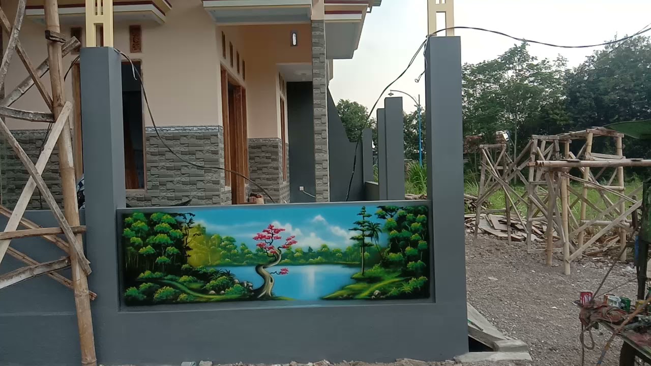LUKIS TEMBOK RUMAH yg amat indah