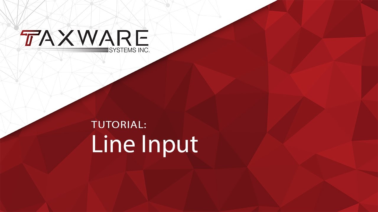 Tutorial - Line Input