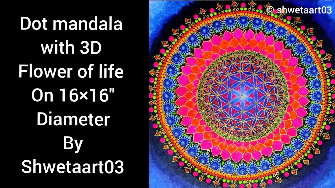 Relaxing Dot mandala art|meditative| |Shwetaart03|