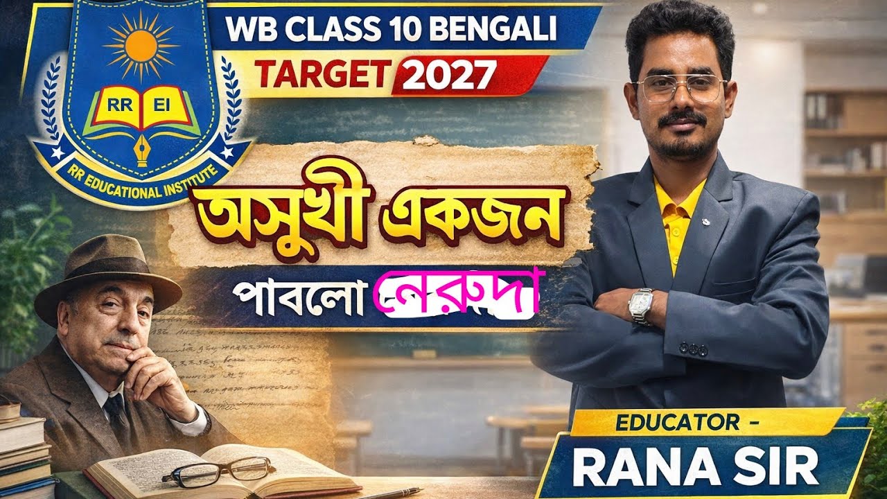 Class 10 Bengali –‘অসুখী একজন’ কবিতার প্রশ্নউত্তর সহ সম্পূর্ণ আলোচনা || Asukhi ekjon by Pablo neruda