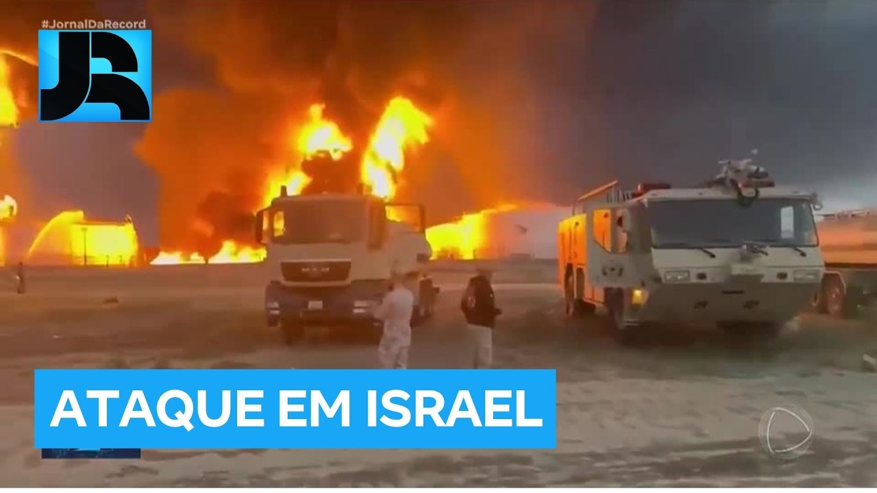 Guerra no Oriente M&eacute;dio: equipe do JR flagra ataque lan&ccedil;ado contra refinaria em Israel