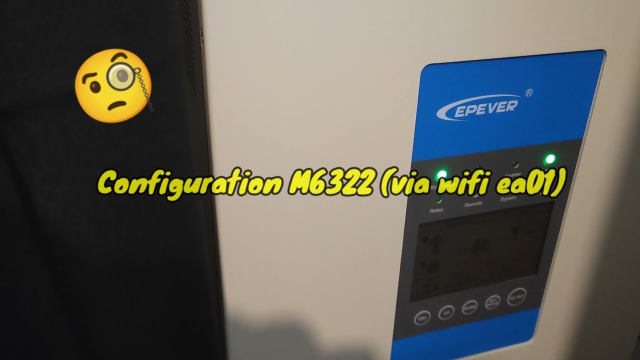 Epever M6322 réglages via l'application wifi (Accessoire EA01)