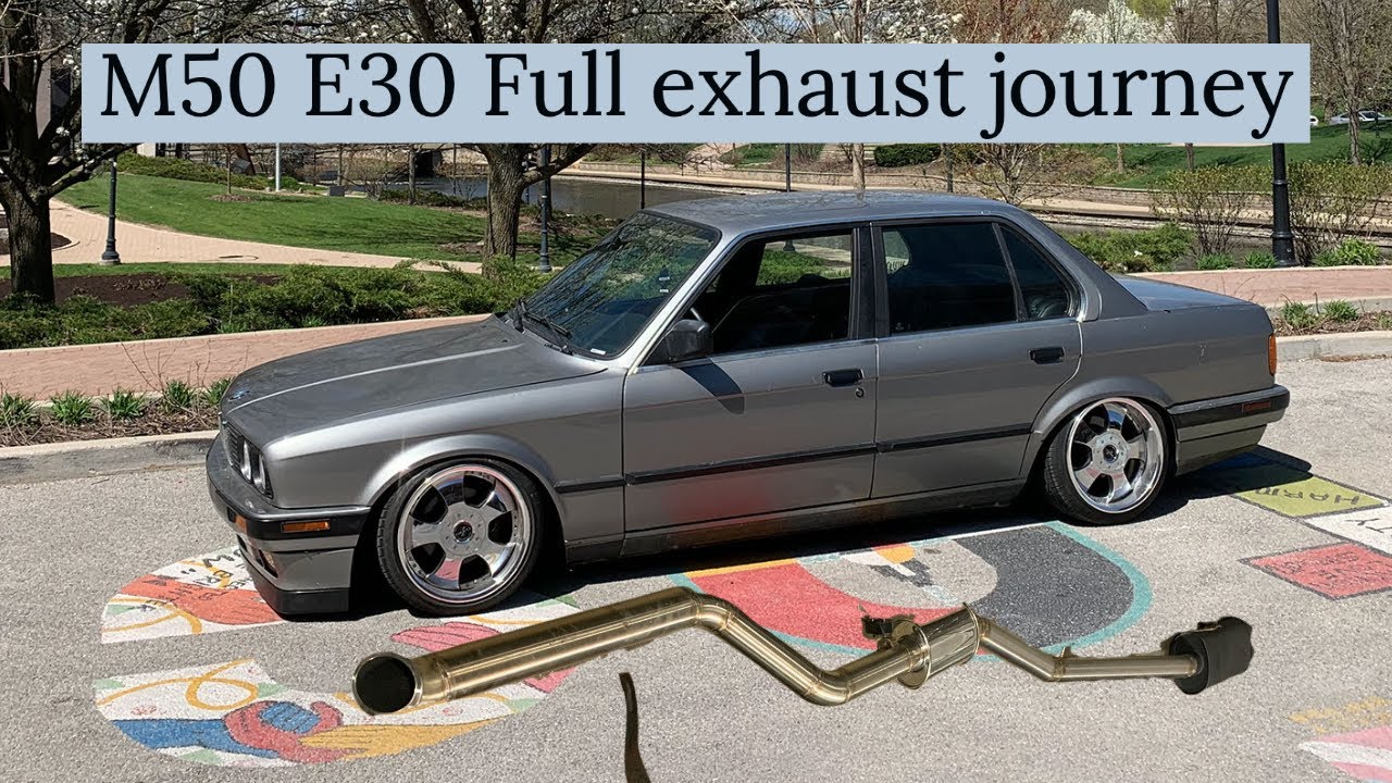 M50 E30 получает полноценный 3-дюймовый выхлоп!! Путешествие за ЛУЧШИМ по звучанию выхлопом M50!