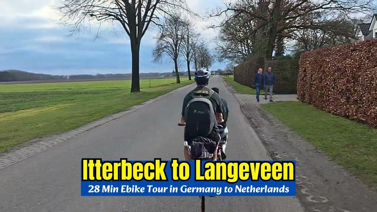 Ebike Tour from Itterbeck Germany to Langeveen The Netherlands | Scenic Ride 4k