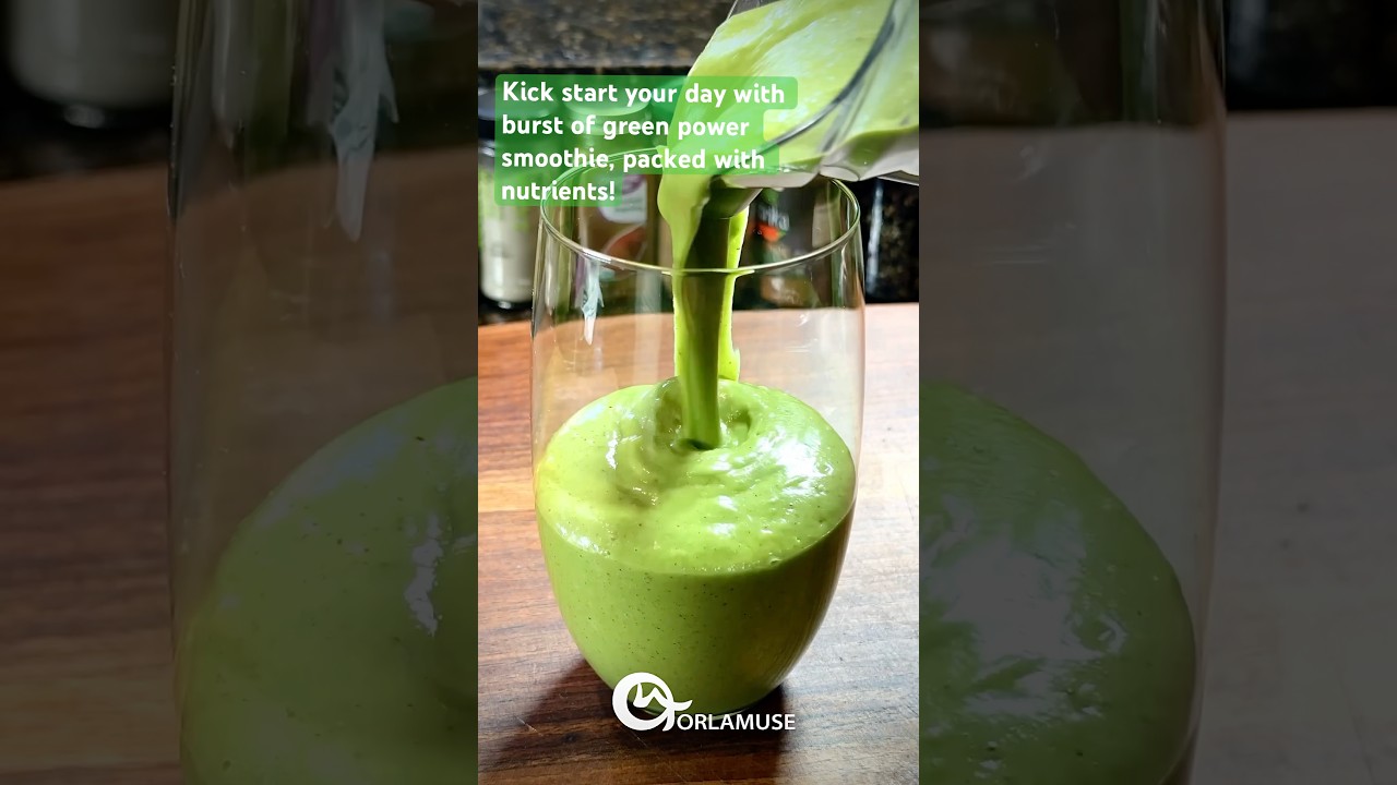 Green Power Smoothie! #shorts #smoothie #breakfast