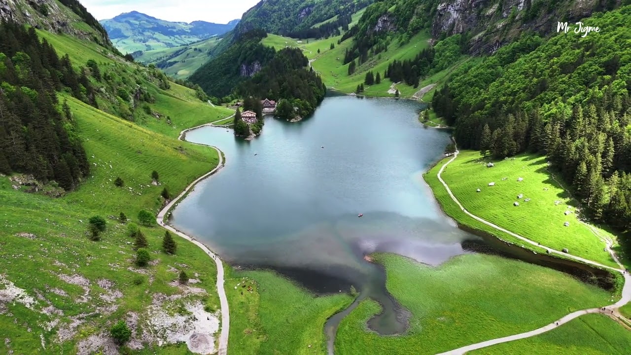 Epic Drone View of the Swiss Alps | Stunning Appenzell Landscape 4K