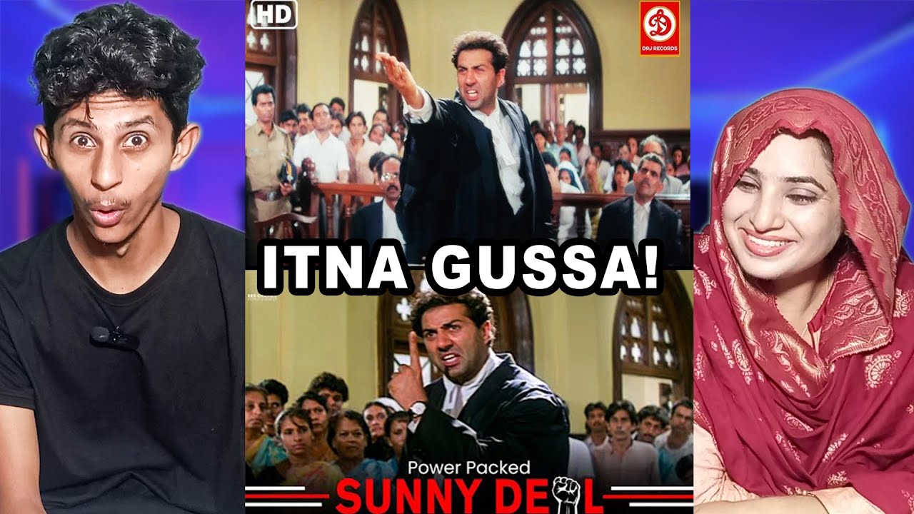 Best of Sunny Deol | Power Packed Scenes | Damini, Sohni Mahiwal, Arjun | PAKISTAN REACTION