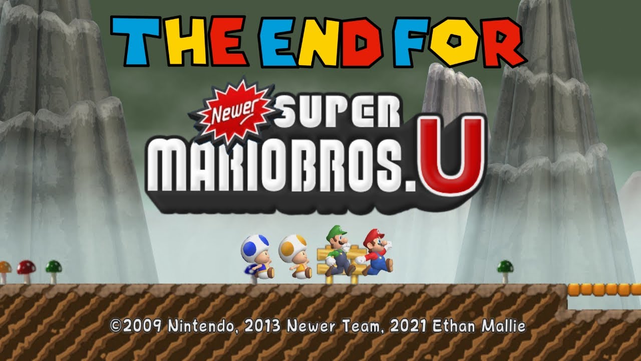 The End For Newer Super Mario Bros U 100% Complete