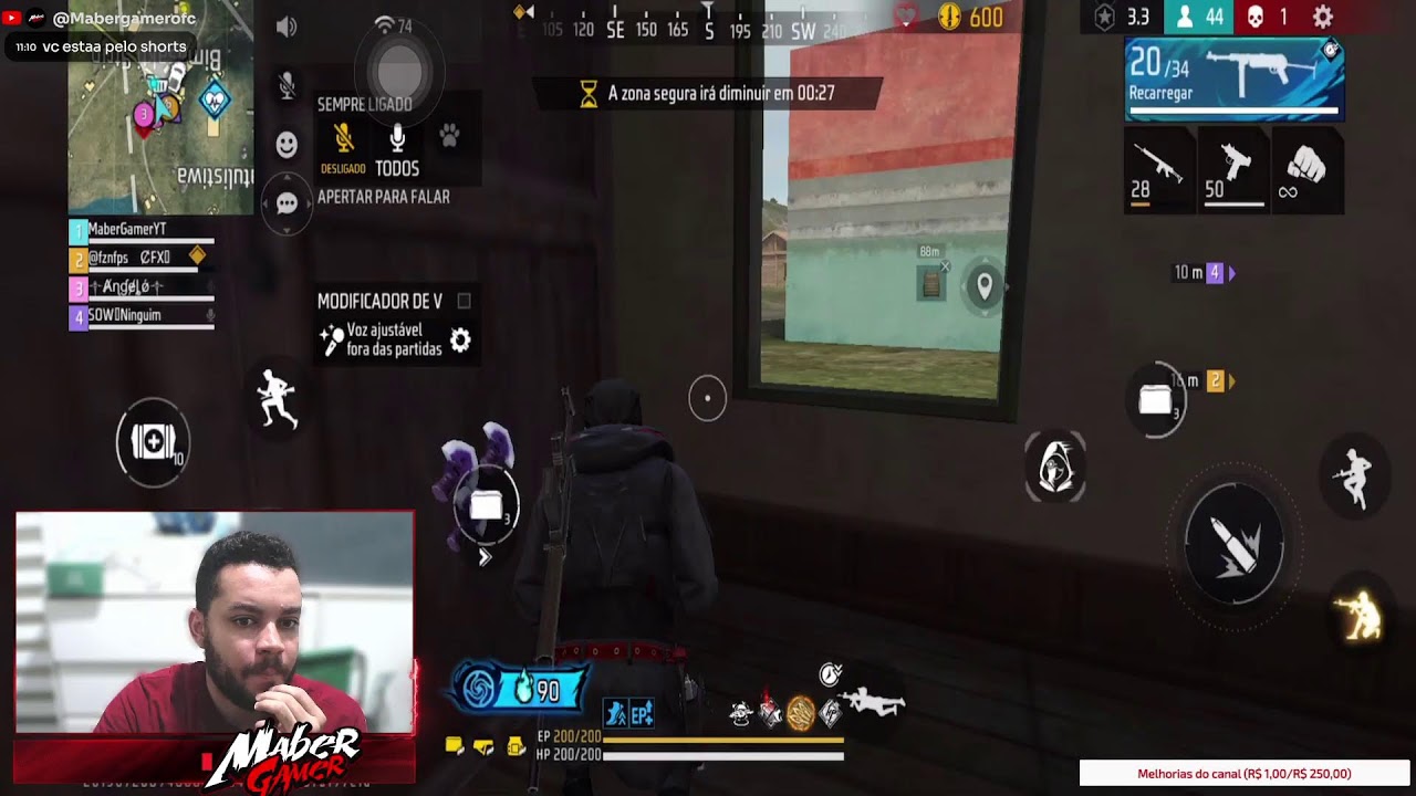 🔴MAPA ATUALIZADO FREE FIRE LIVE ON! MAPA ATUALIZADO DO BRONZE AO ELITE🔥